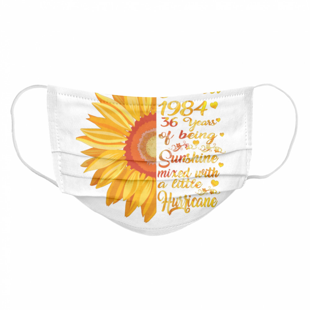 December Girls 1984 Sunflower  Cloth Face Mask