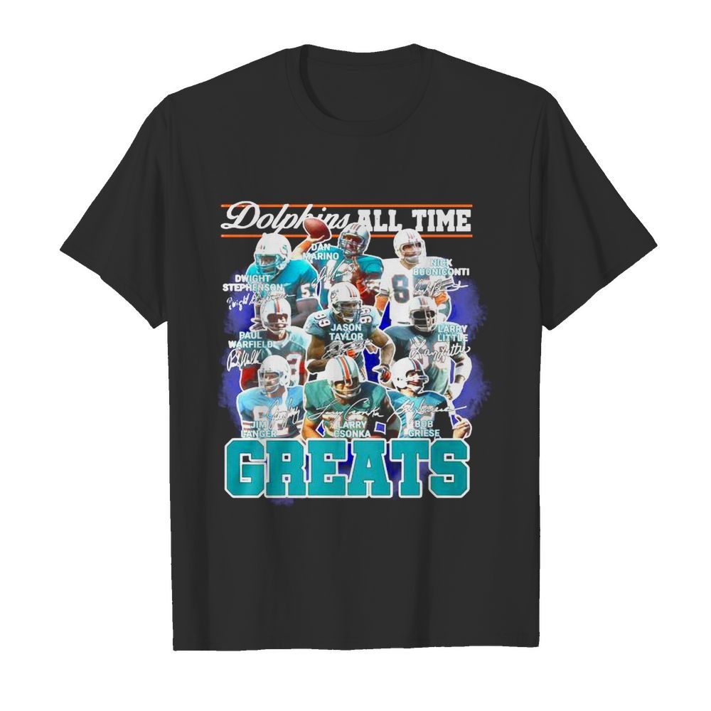 Dolphins All Time Greats Team Play Signatures  Classic Men's T-shirt