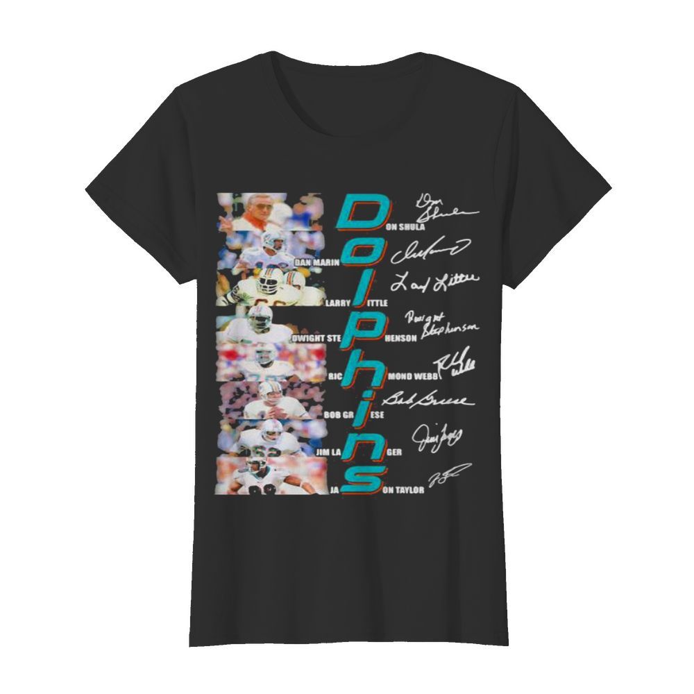 Dolphins Name Player Team Football Signature  Classic Women's T-shirt