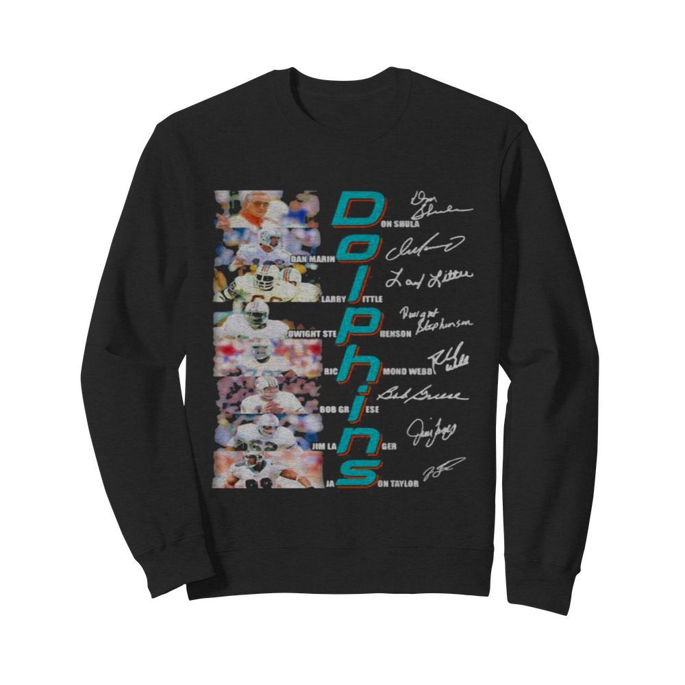 Dolphins Name Player Team Football Signature  Unisex Sweatshirt