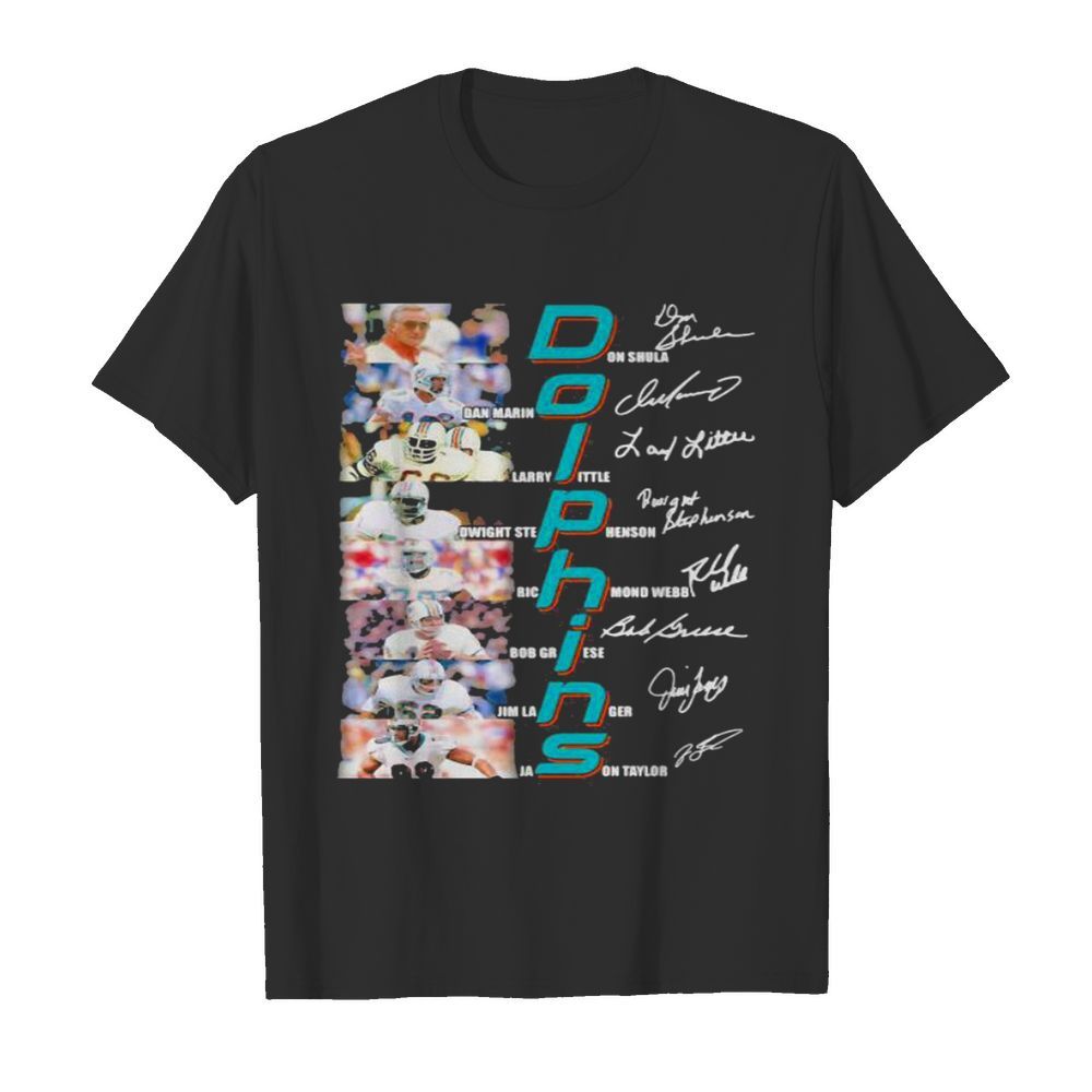 Dolphins Name Player Team Football Signature  Classic Men's T-shirt