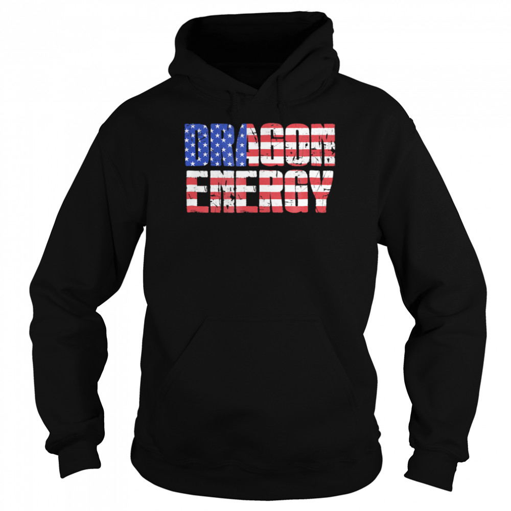 Dragon Energy Love Trump Meme American Flag  Unisex Hoodie