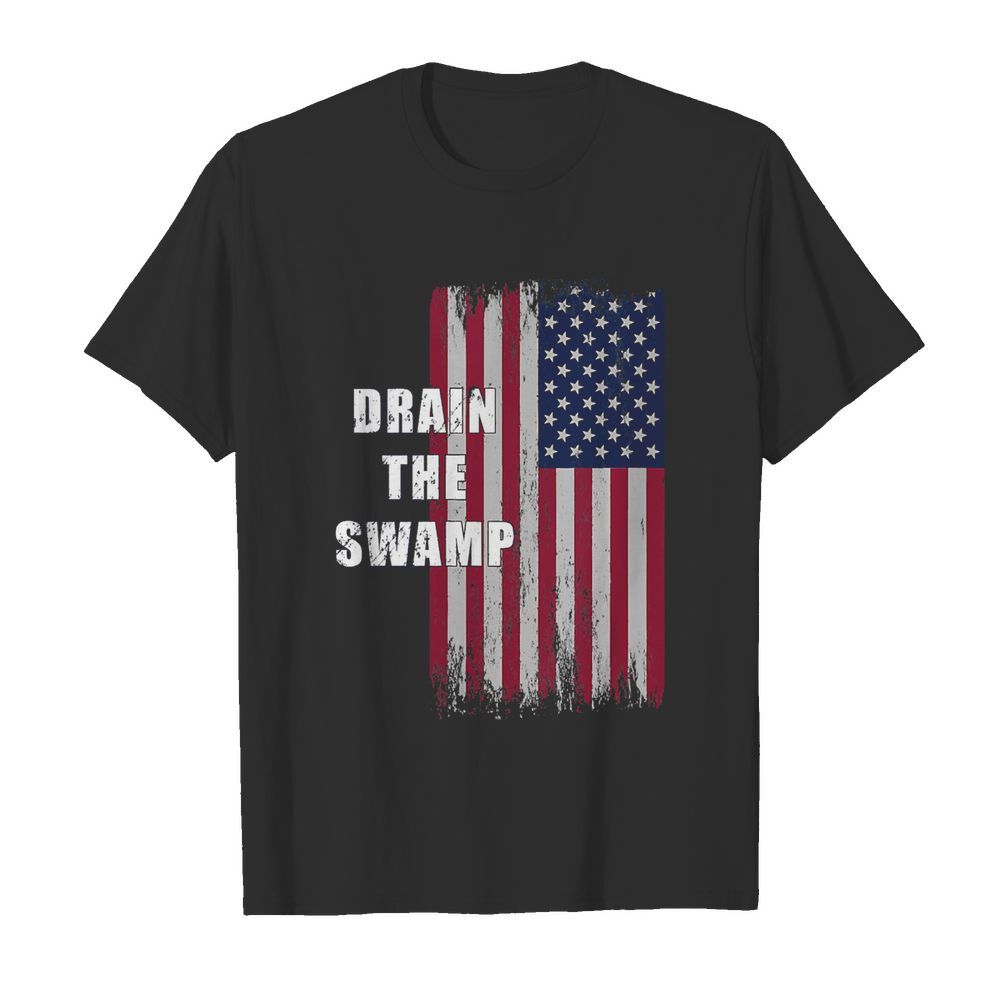 Drain The Swamp President Donald Trump Usa Flag shirt