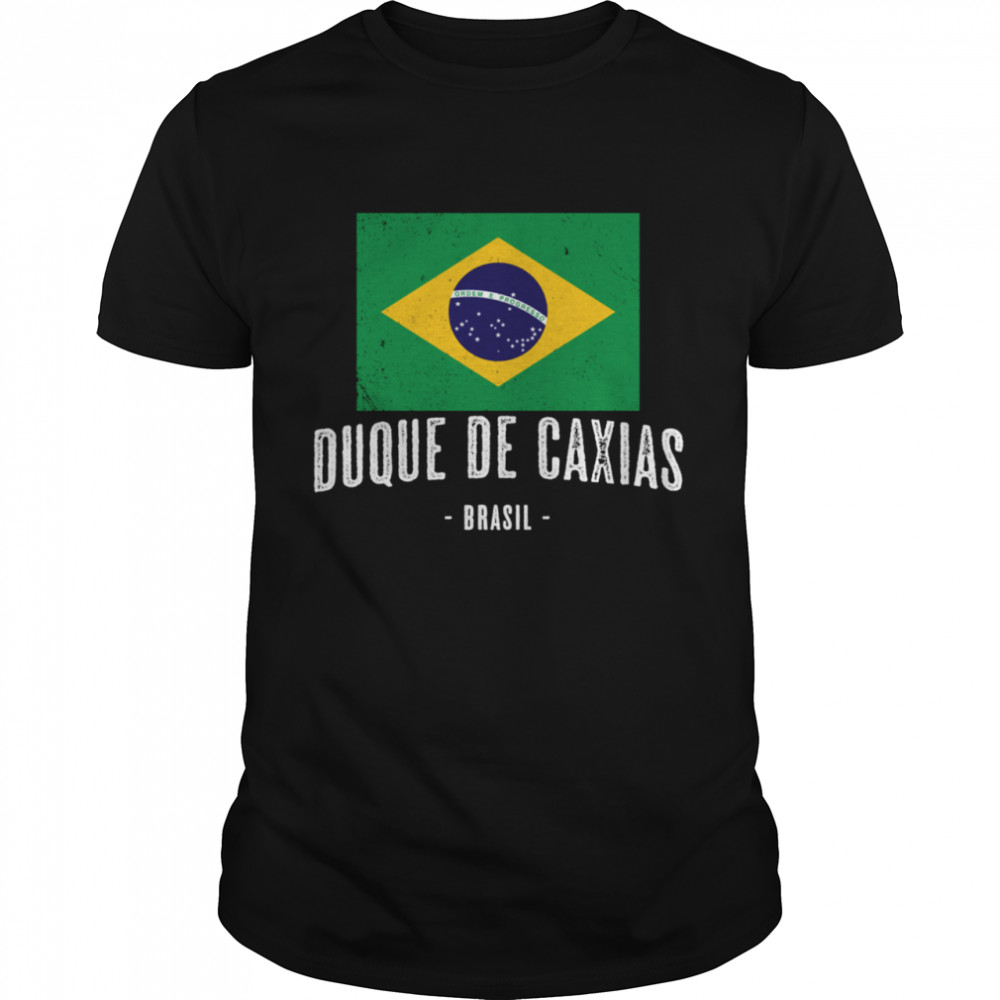 Duque de Caxias Brazil BR Brazilian Flag Merch shirt