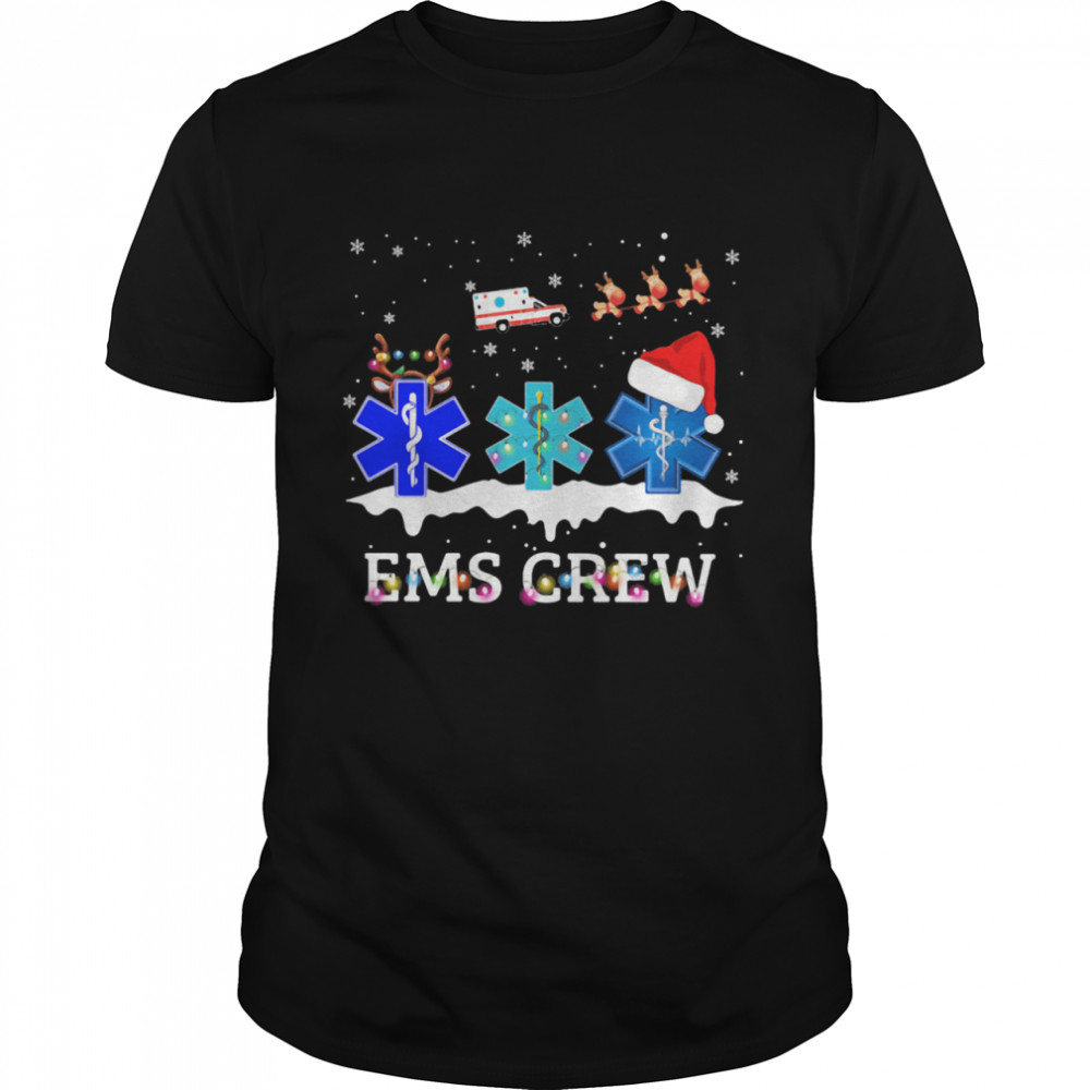 EMS Crew Ambulance Medical Merry Christmas shirt