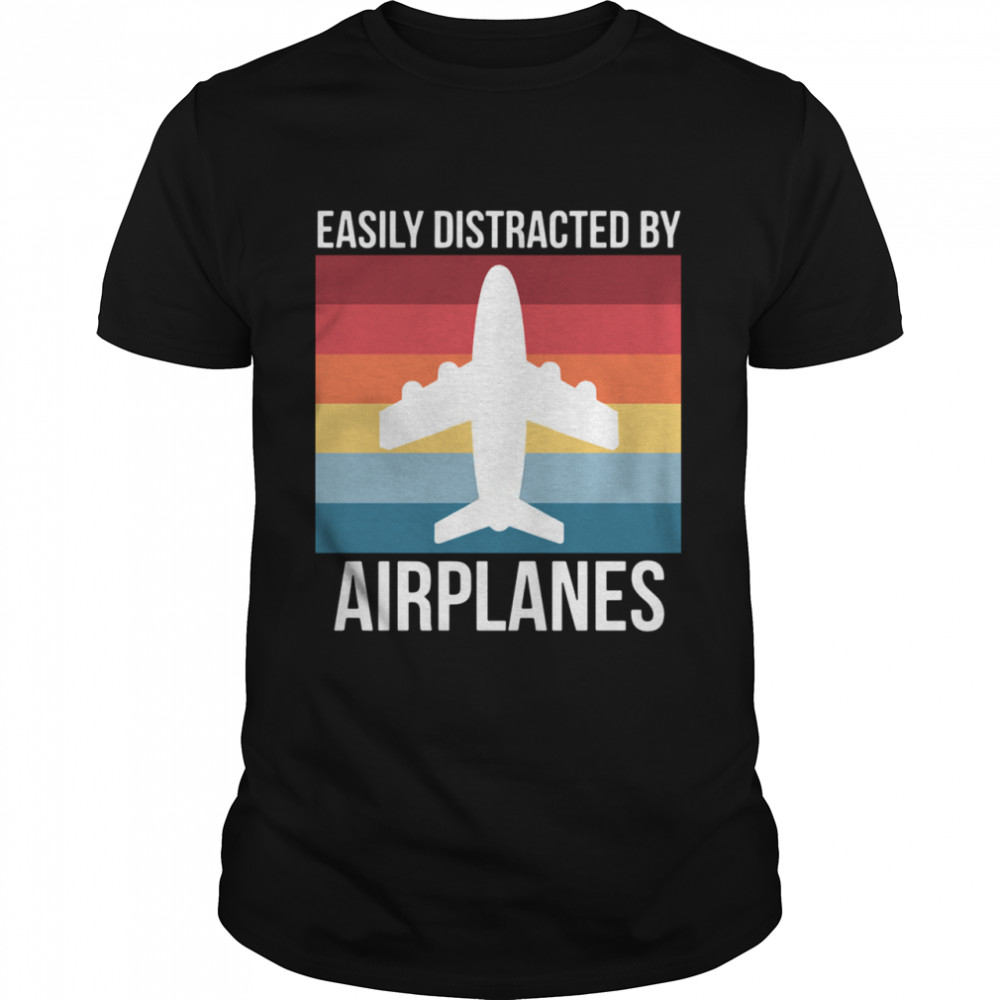 Easily Distracted By Airplanes Vintage shirt