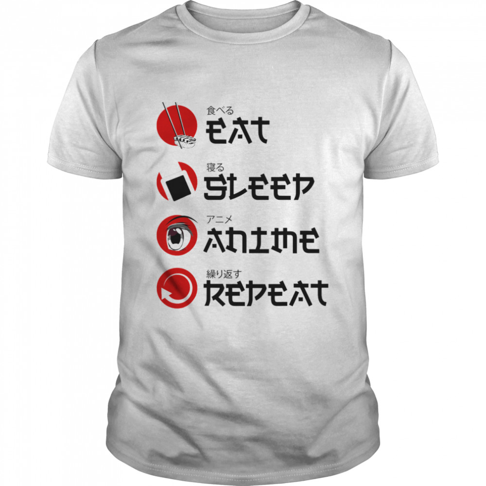 Eat Sleep Anime Manga  Classic Men's T-shirt