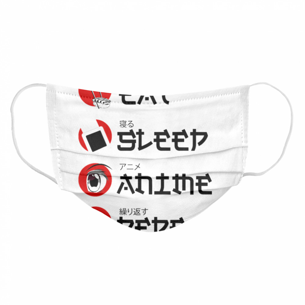 Eat Sleep Anime Manga  Cloth Face Mask