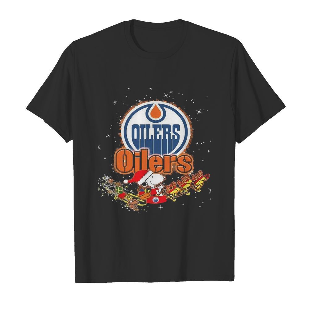 Edmonton Oilers Snoopy Christmas shirt