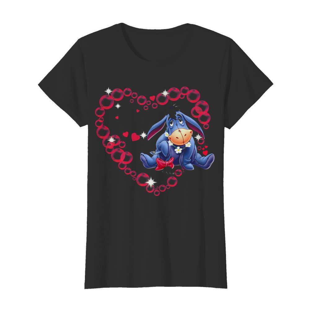 Eeyore Heart Valentine Day  Classic Women's T-shirt