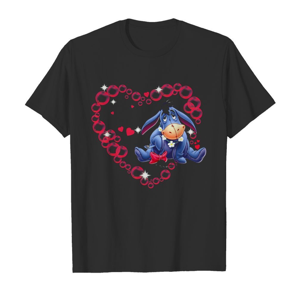 Eeyore Heart Valentine Day  Classic Men's T-shirt