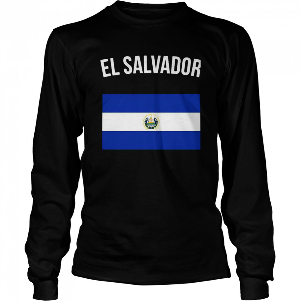 El Salvador Salvadoran Flag  Long Sleeved T-shirt