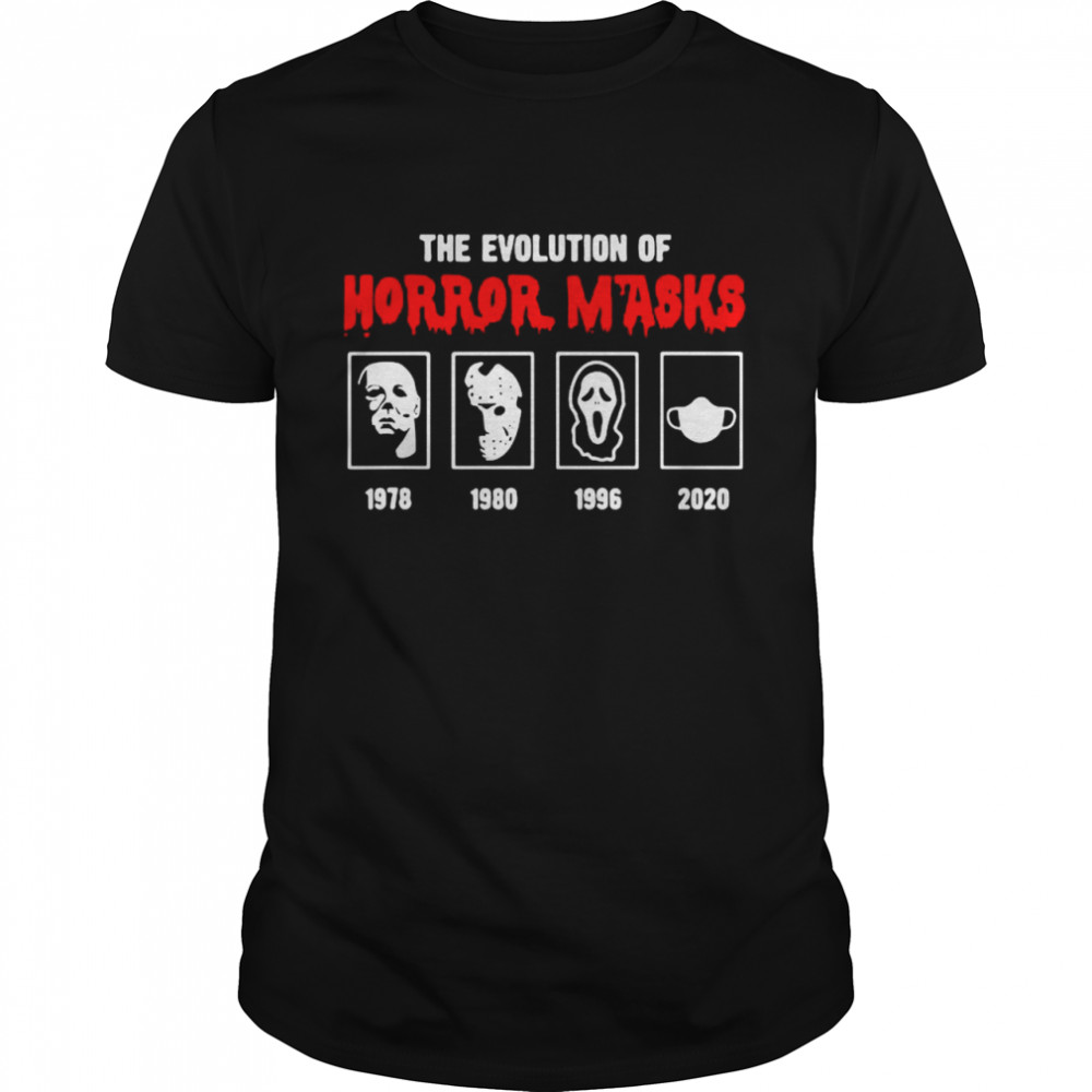 Evolution Of Horror Masks Halloween 2020 shirt