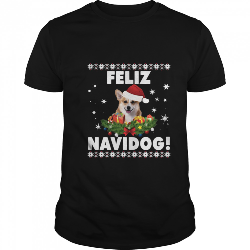 Feliz Navidog Corgi Dog Ugly shirt