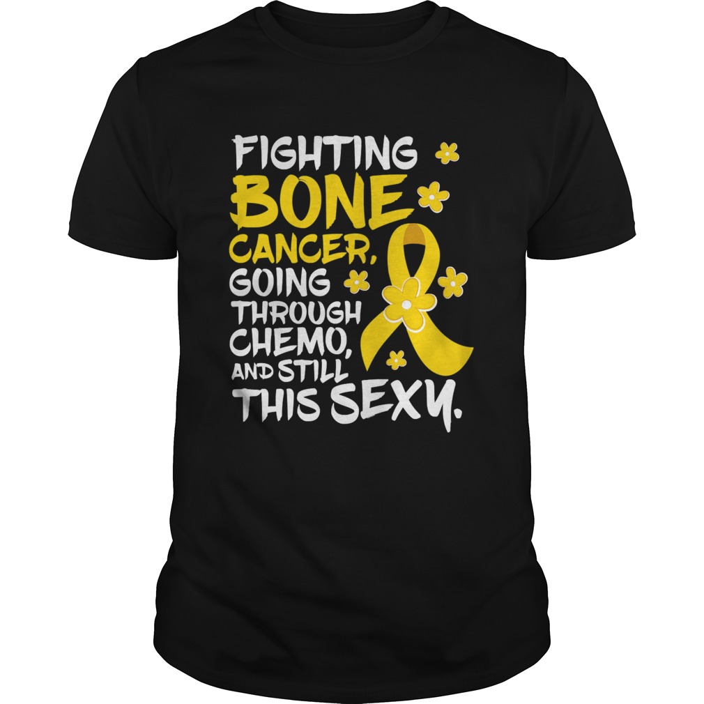 Fighting Bone Cancer Going Through Chemo And Still This Sexy Yellow Ribbon shirt