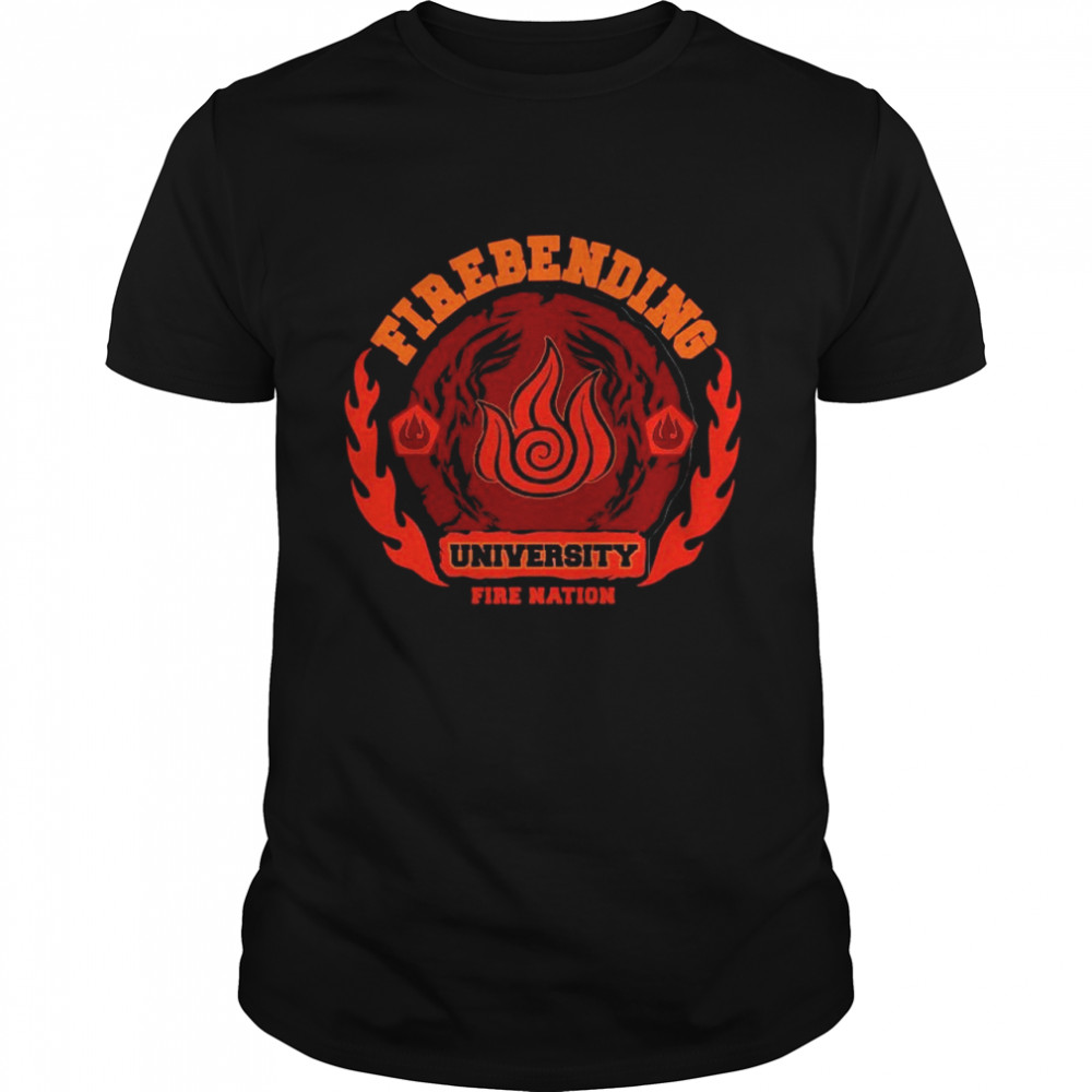 Fire Bending University Logo Fire Nation shirt