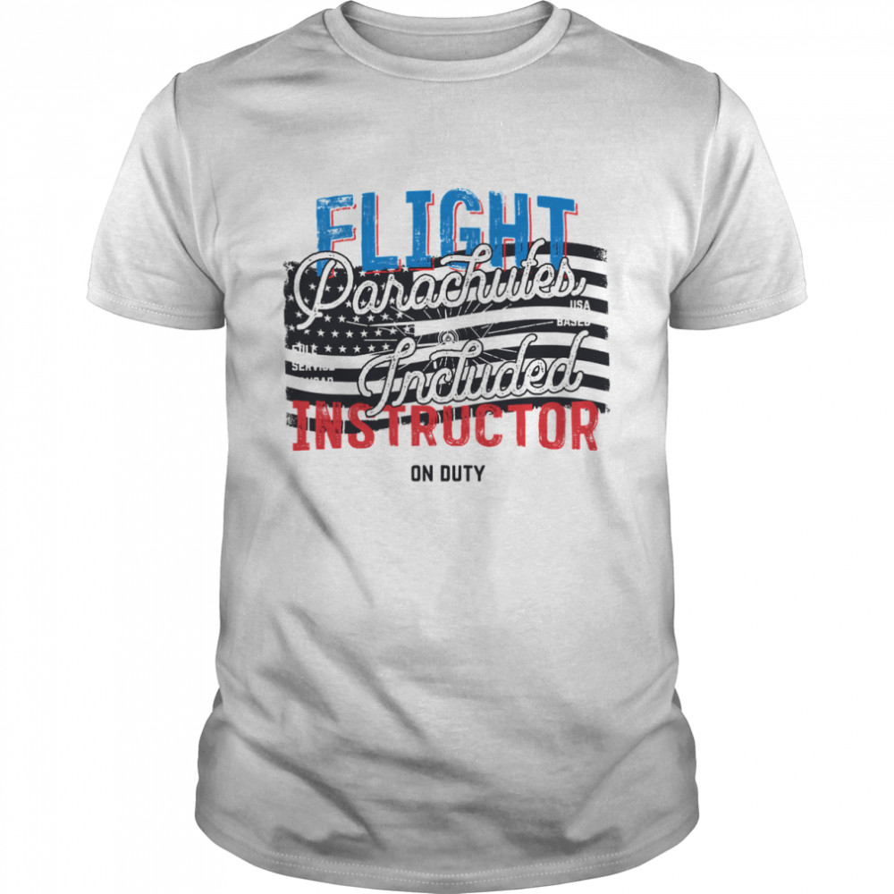 Flight Parachutes Included Instructor on duty Pilot shirt