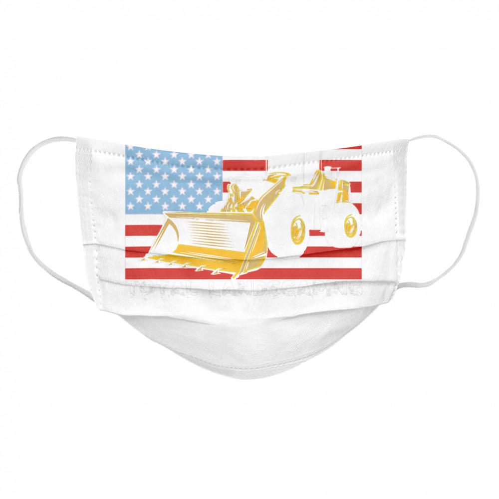 Four Season Total Landscaping American flag  Cloth Face Mask