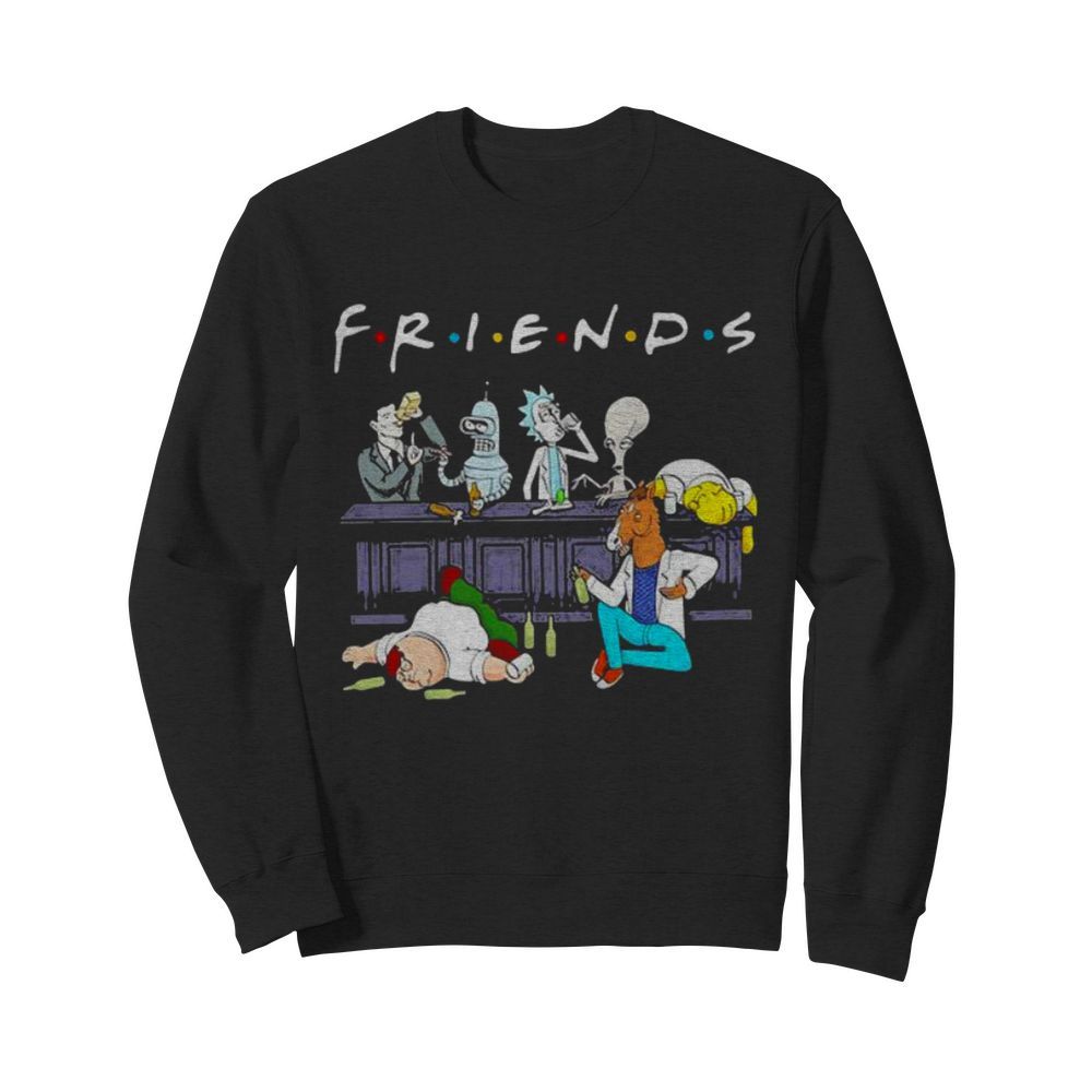 Friends Rick Horse Drink Wine Reservoir Drinkers  Unisex Sweatshirt