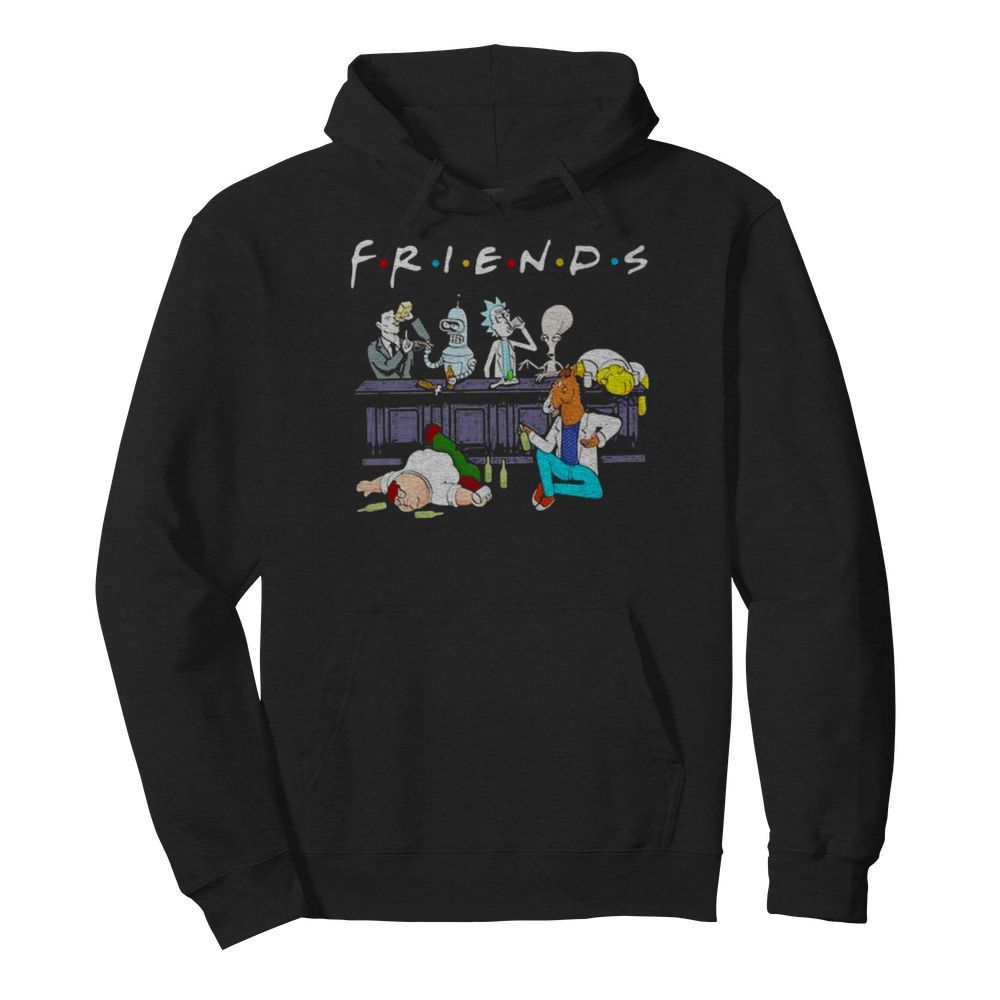 Friends Rick Horse Drink Wine Reservoir Drinkers  Unisex Hoodie