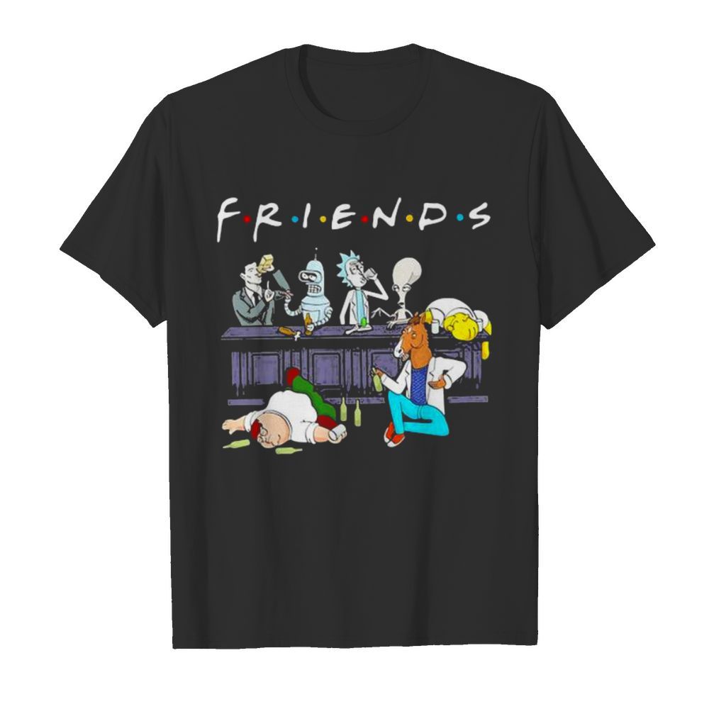 Friends Rick Horse Drink Wine Reservoir Drinkers  Classic Men's T-shirt