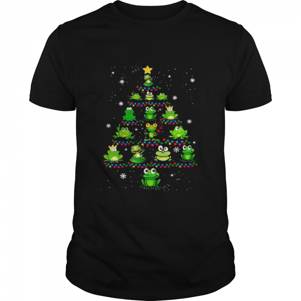 Frog Merry Christmas Tree shirt