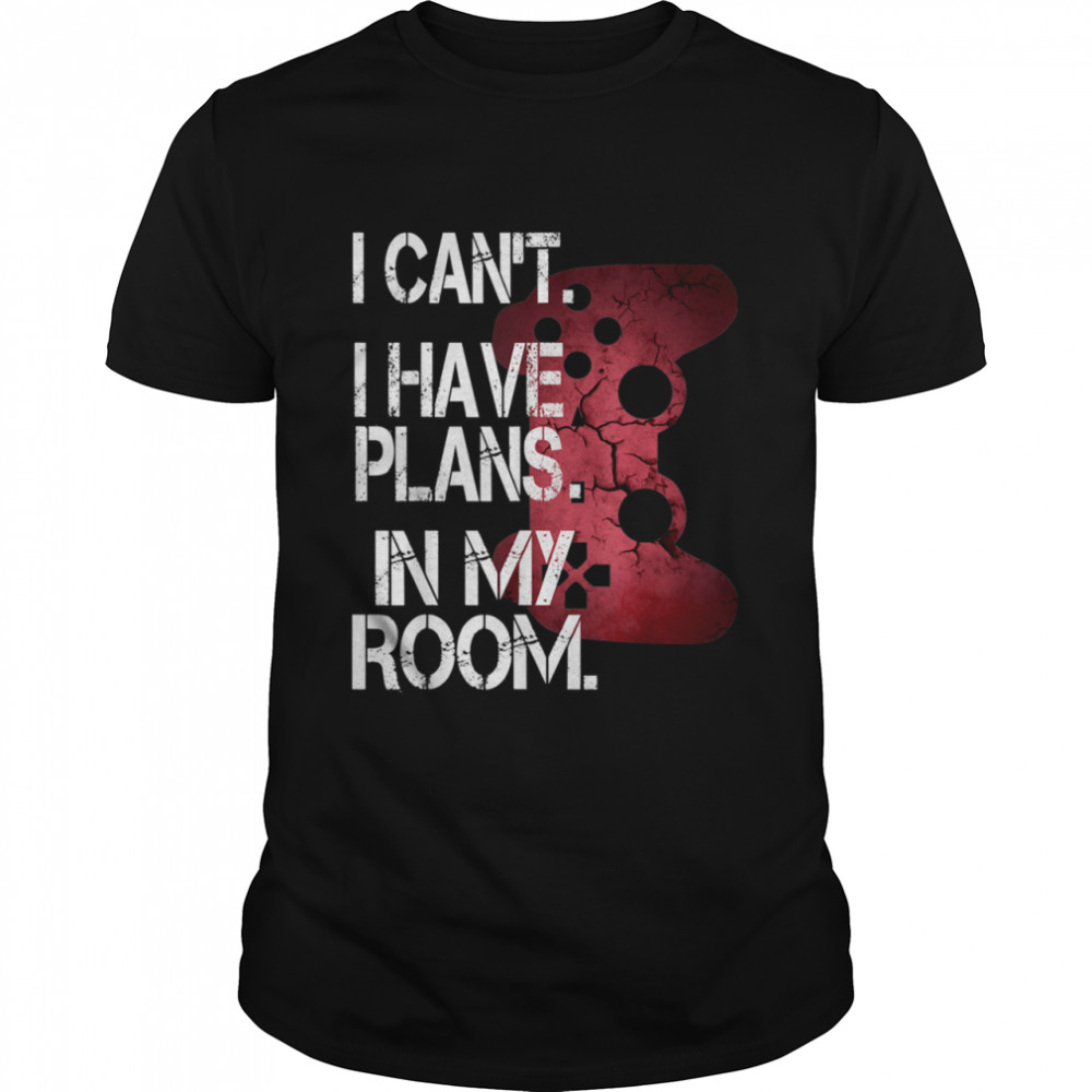 Gamer Plans In My Room Video Games Boysns shirt