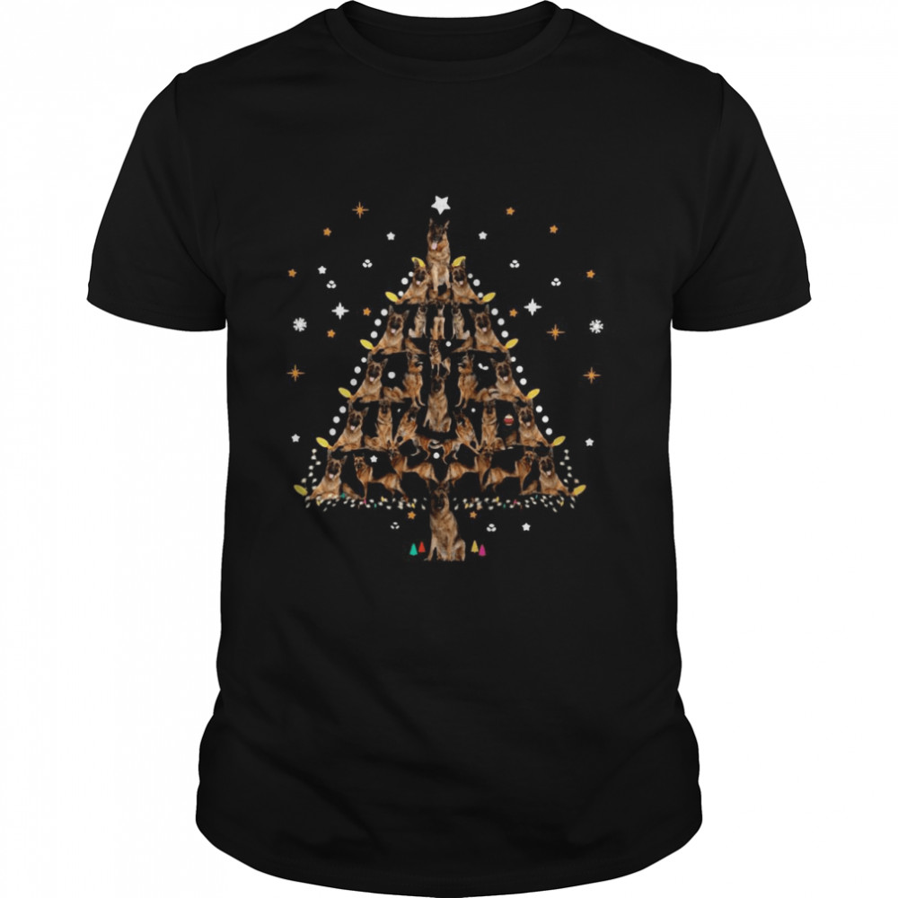 German Shepherd Dog Christmas Tree shirt