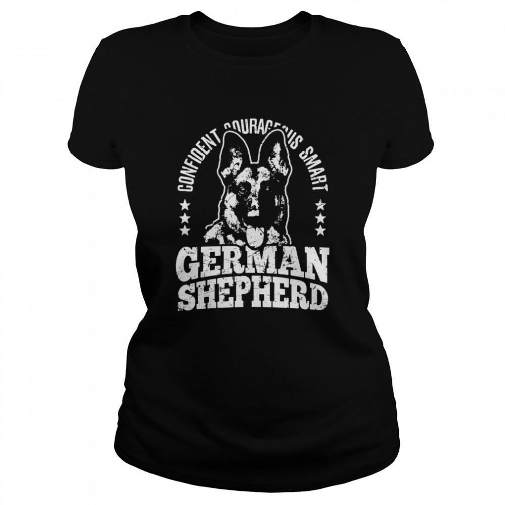 German Shepherd Dog Confident Courageous Smart Alsatian Dog  Classic Women's T-shirt