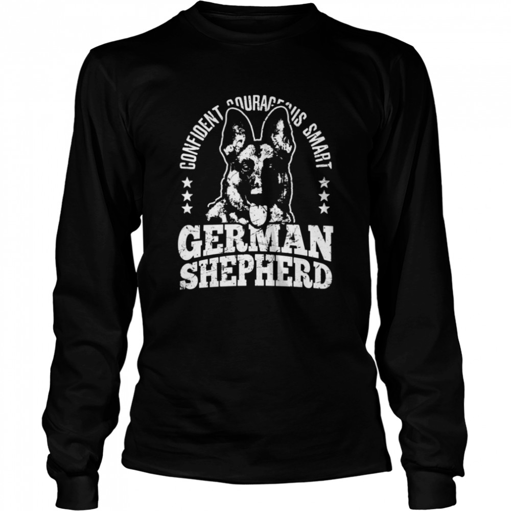 German Shepherd Dog Confident Courageous Smart Alsatian Dog  Long Sleeved T-shirt