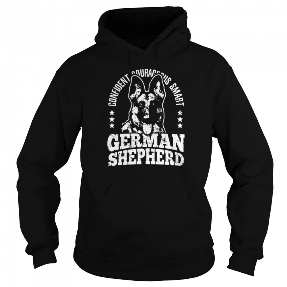 German Shepherd Dog Confident Courageous Smart Alsatian Dog  Unisex Hoodie