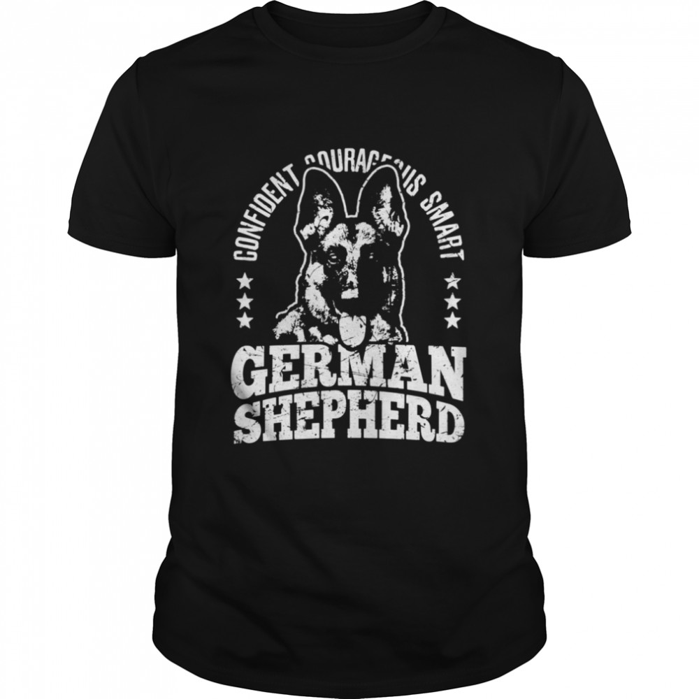 German Shepherd Dog Confident Courageous Smart Alsatian Dog  Classic Men's T-shirt