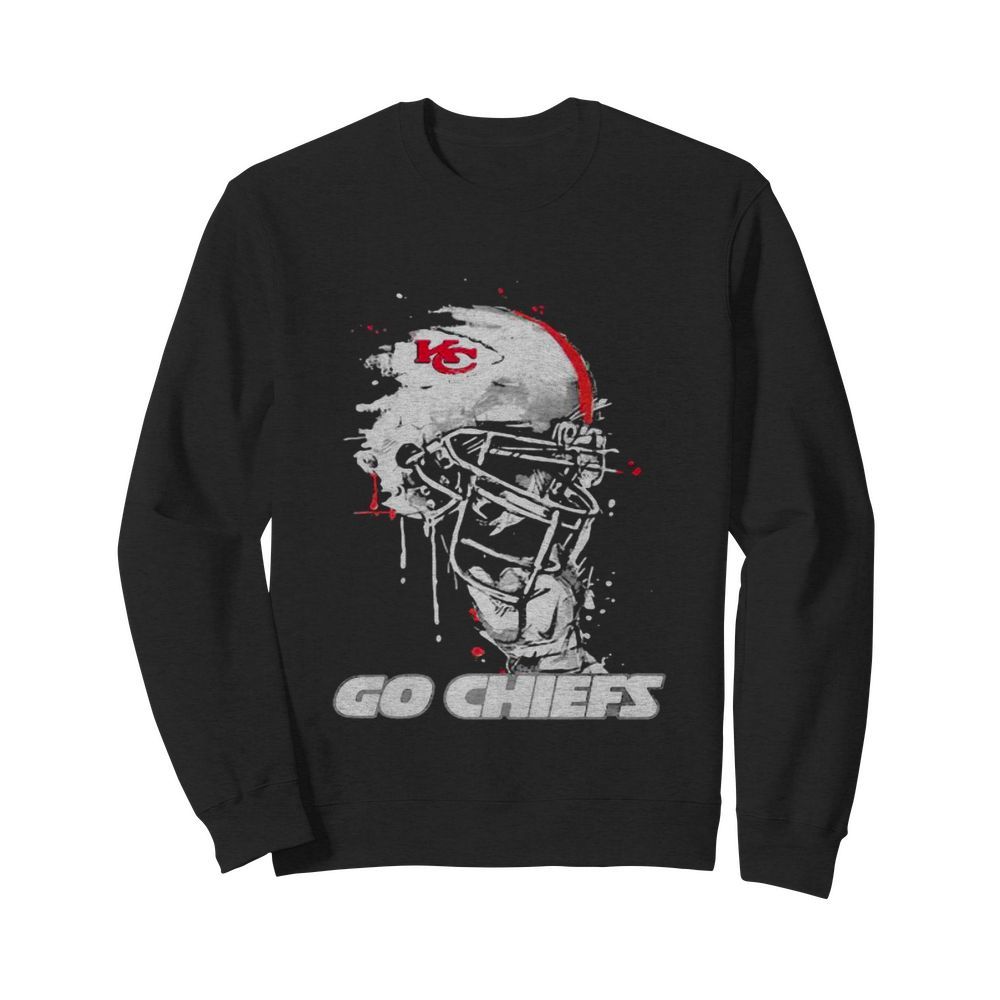 Go Chiefs Kansas City Football Skull  Unisex Sweatshirt