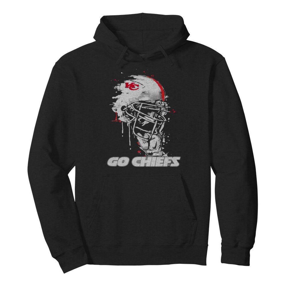 Go Chiefs Kansas City Football Skull  Unisex Hoodie