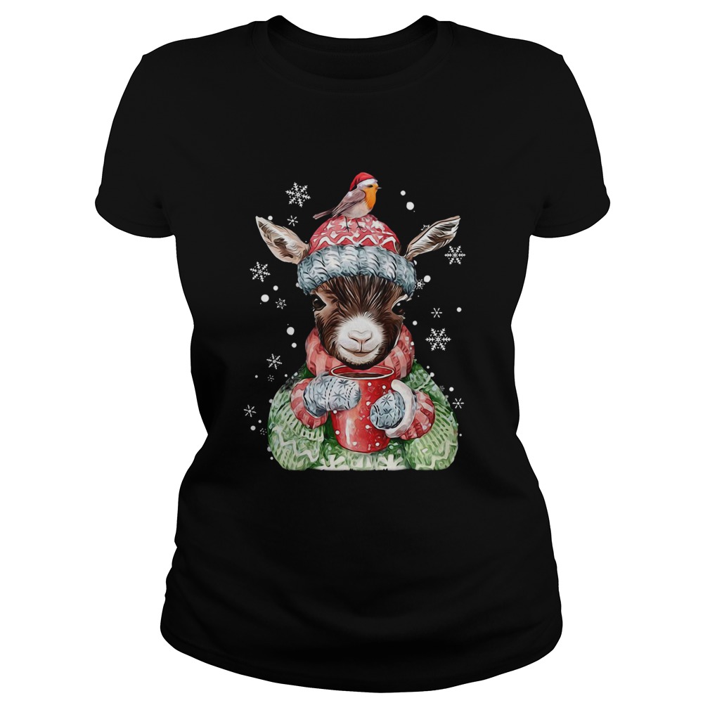 Goat Warm Winter Gift For Farm Animal Lover Ugly Christmas  Classic Ladies