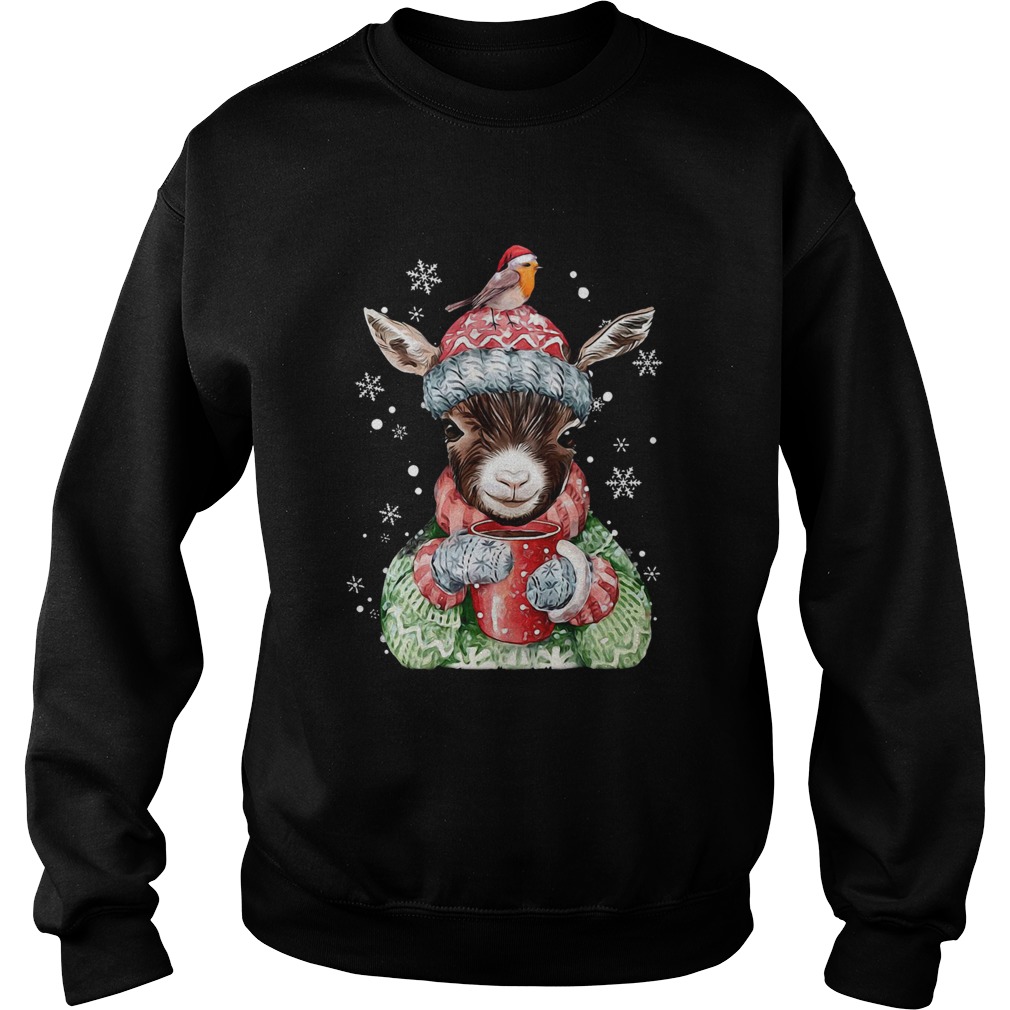 Goat Warm Winter Gift For Farm Animal Lover Ugly Christmas  Sweatshirt