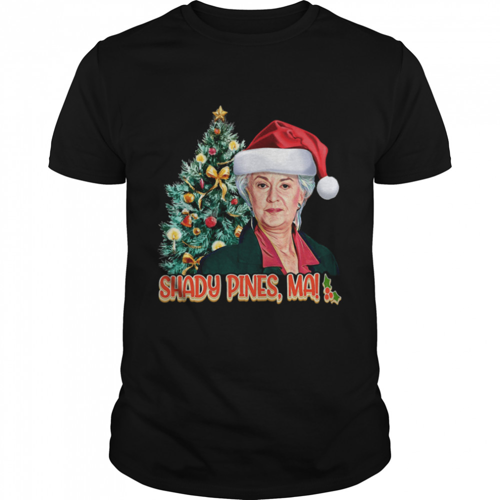 Golden Girl Dorothy Shady Pines Ma Merry Christmas Tree shirt