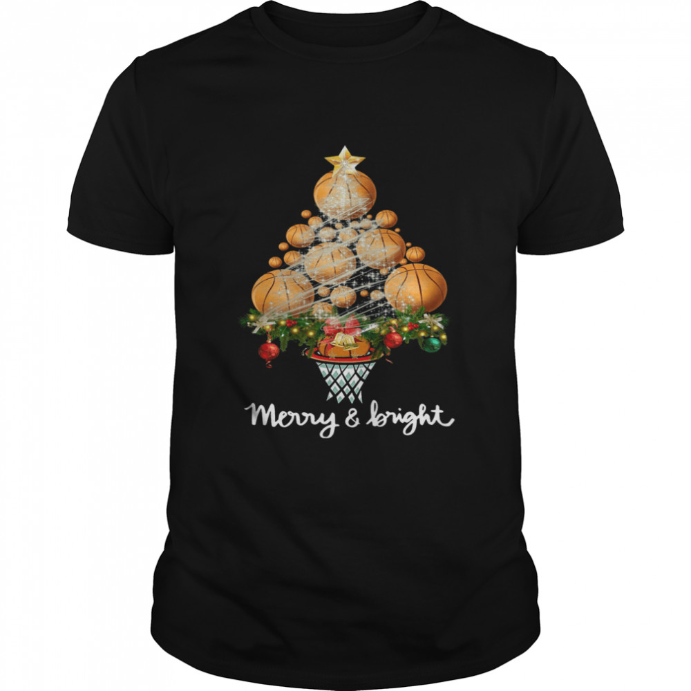 Good Volleyball Merry And Bright Christmas Tree  Classic Men's T-shirt