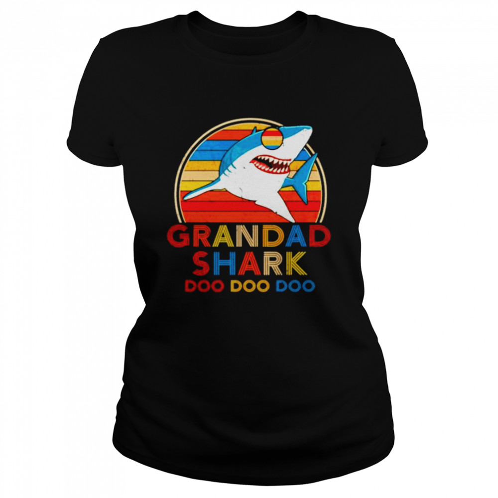 Grandad Shark Doo Doo Doo Vintage  Classic Women's T-shirt