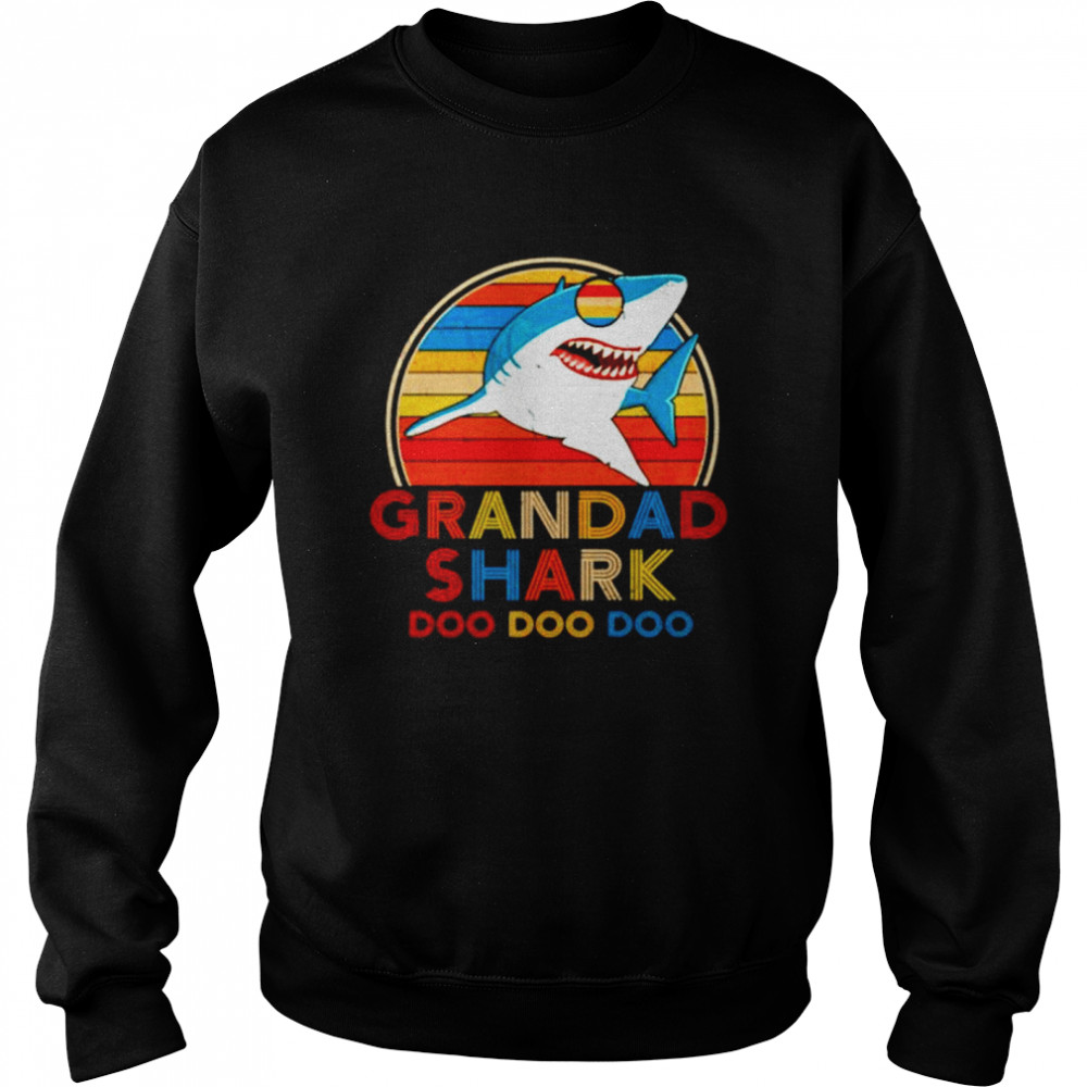 Grandad Shark Doo Doo Doo Vintage  Unisex Sweatshirt