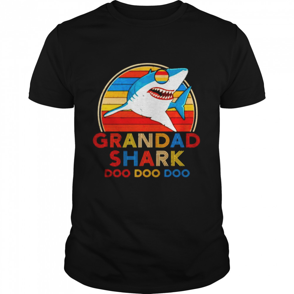 Grandad Shark Doo Doo Doo Vintage  Classic Men's T-shirt