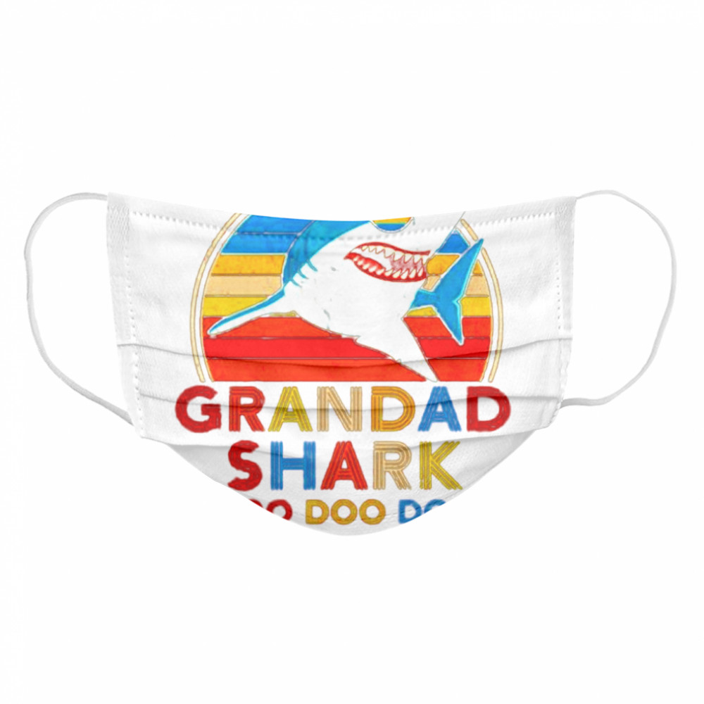 Grandad Shark Doo Doo Doo Vintage  Cloth Face Mask