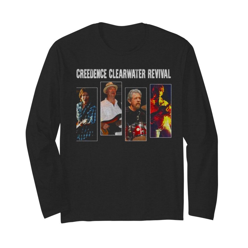 Graphic Creedence Clearwater Revival In Concert Camiseta Ajustable  Long Sleeved T-shirt 