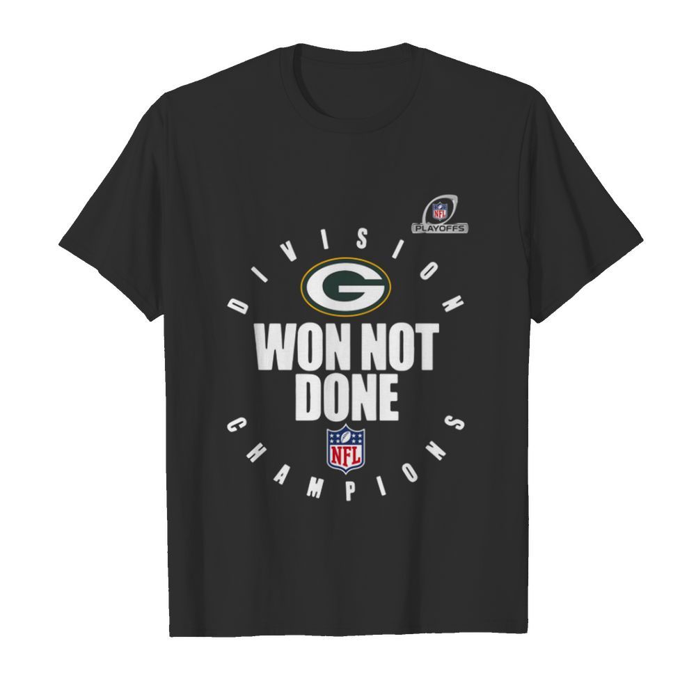 Green Bay Packers 2020 NFL Playoffs Division Champions Won Not Done shirt