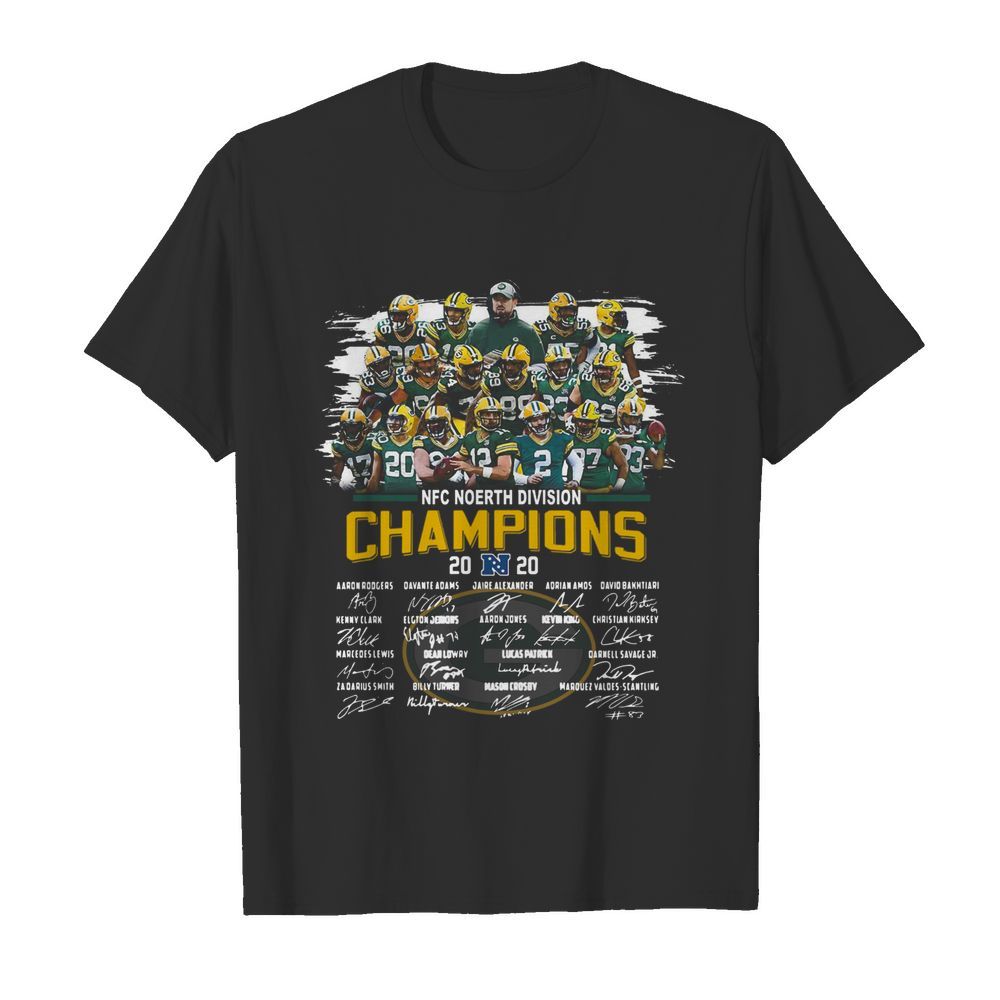 Green Bay Packers NFC North Division Champion 2020 Signatures shirt