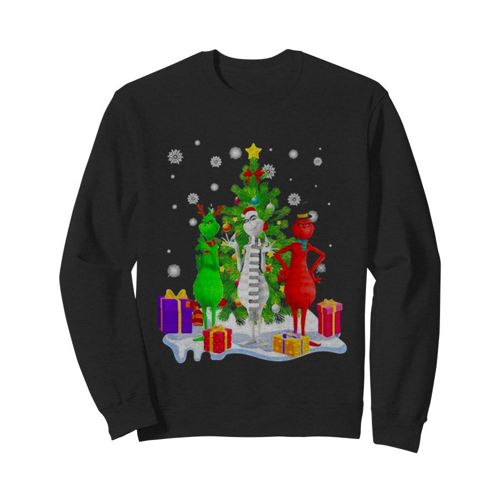 Grinch Red White Christmastree Merry Xmas  Unisex Sweatshirt