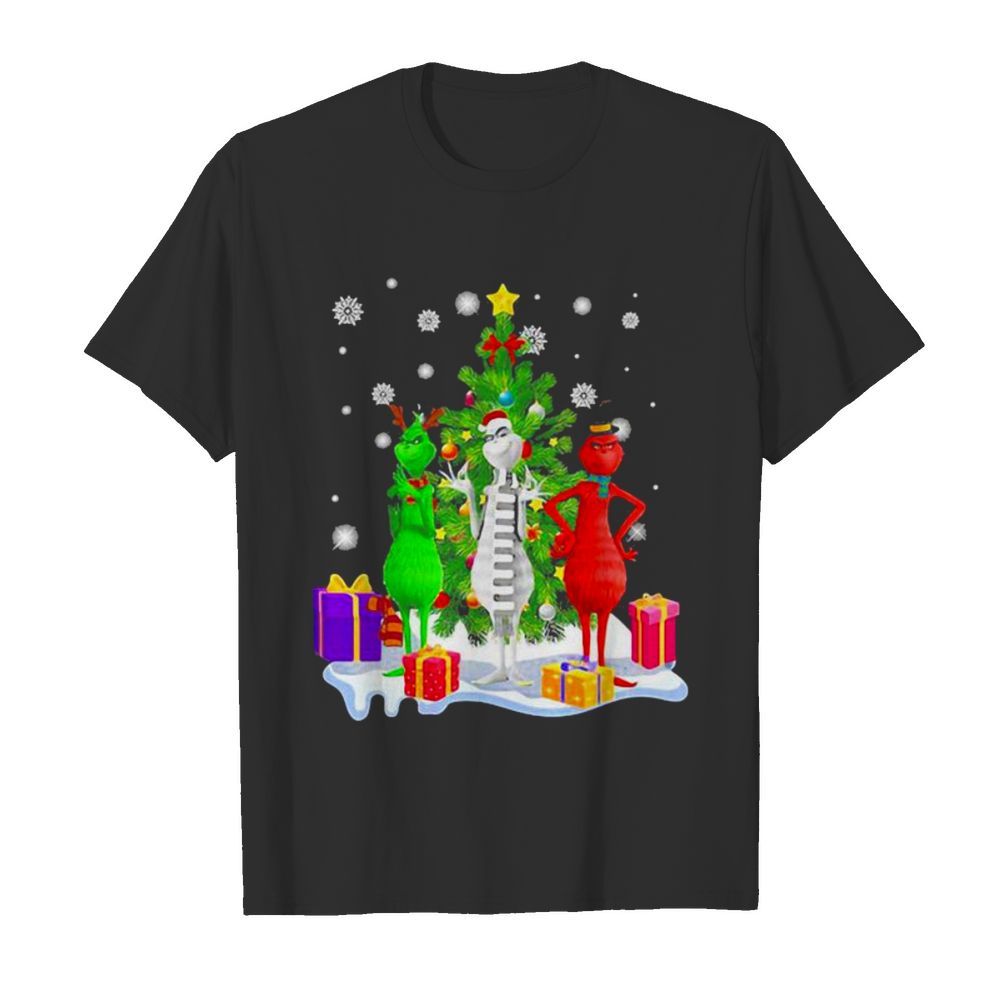 Grinch Red White Christmastree Merry Xmas  Classic Men's T-shirt