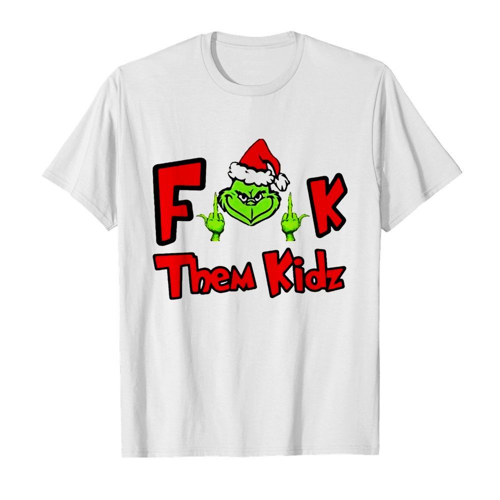 Grinch Santa fuck them kidz  Classic Men's T-shirt