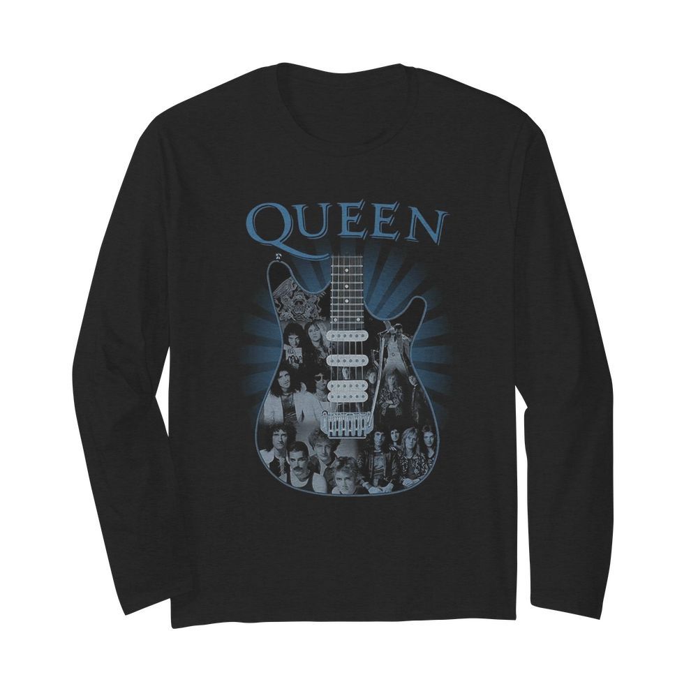 Guitar Queen rock band  Long Sleeved T-shirt 