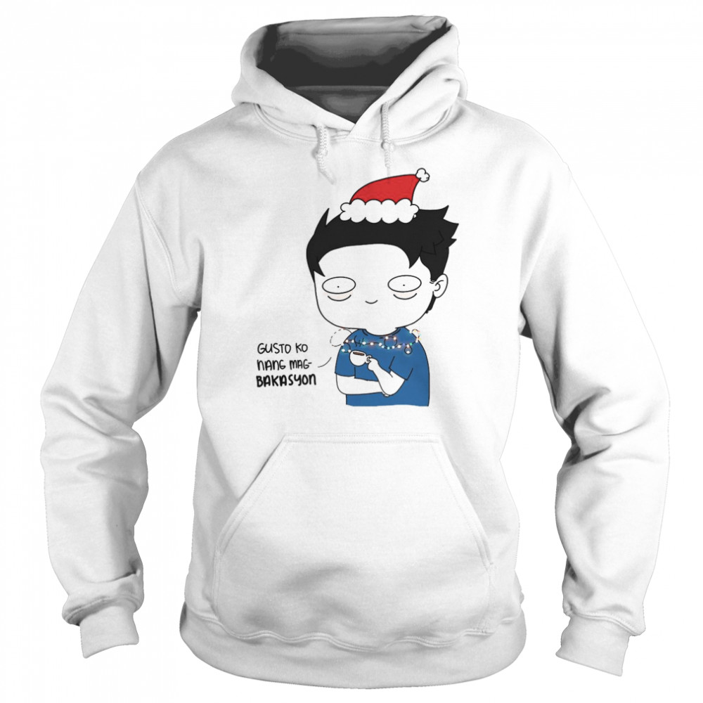 Gusto ko nang mang bakasyon merry christmas  Unisex Hoodie